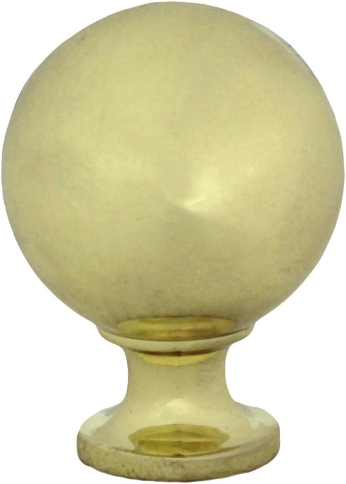 Knob Hill Polished Brass Ball Knobs - 10 Knobs