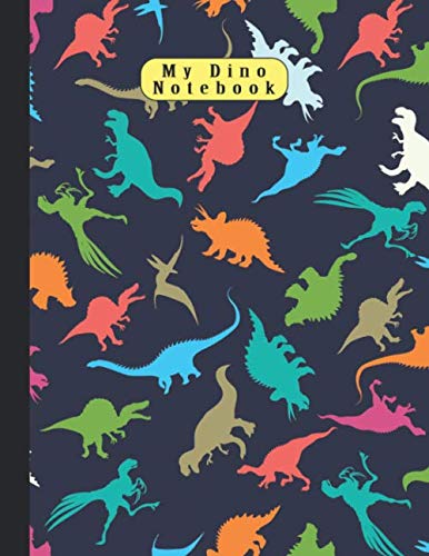 My Dino Notebook: Notebook, Lined Pages, White Paper (8.5 x 11 inches) for Taking Notes Writing Memories, Stories, Secrets