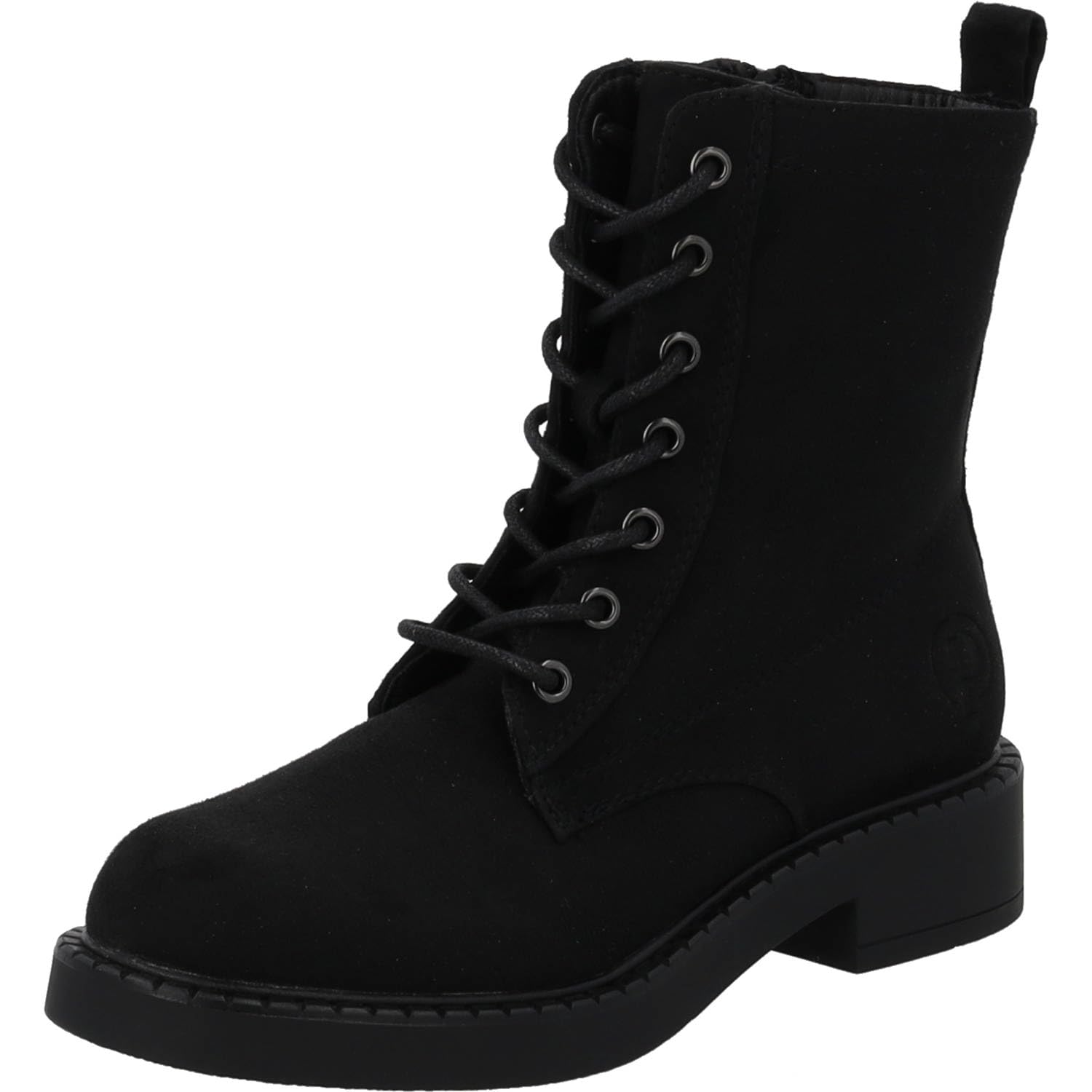 Palado Stiefeletten Damen Xeldra by Sila Sahin – bequeme Boots - leicht gefütterte Stiefel - modische Schnürstiefel Schwarz Glatt UK5,5 - EU38