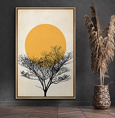 SIGNFORD 16"x24" Multicolor Abstract Tree Art for Modern LivingROOM, Bedroom, Office