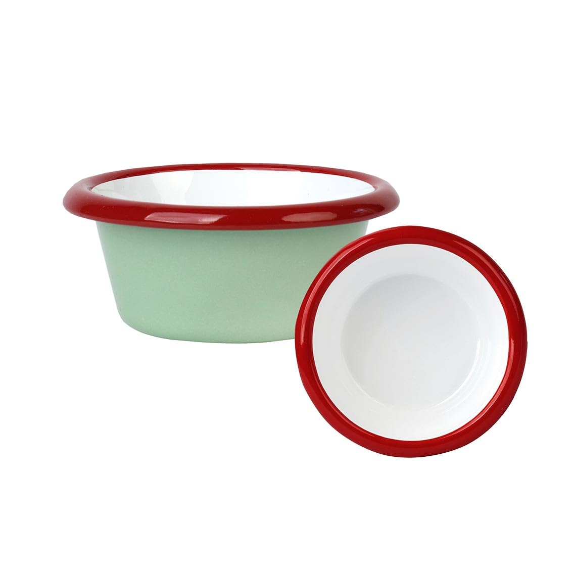Talking Tables Small Enamel Dipping Bowl 8cm - Enamel Dipping Dish for Condiments, Sauces, BBQ Sharing Snacks & Camping Reusable Tableware for Outdoor Dining