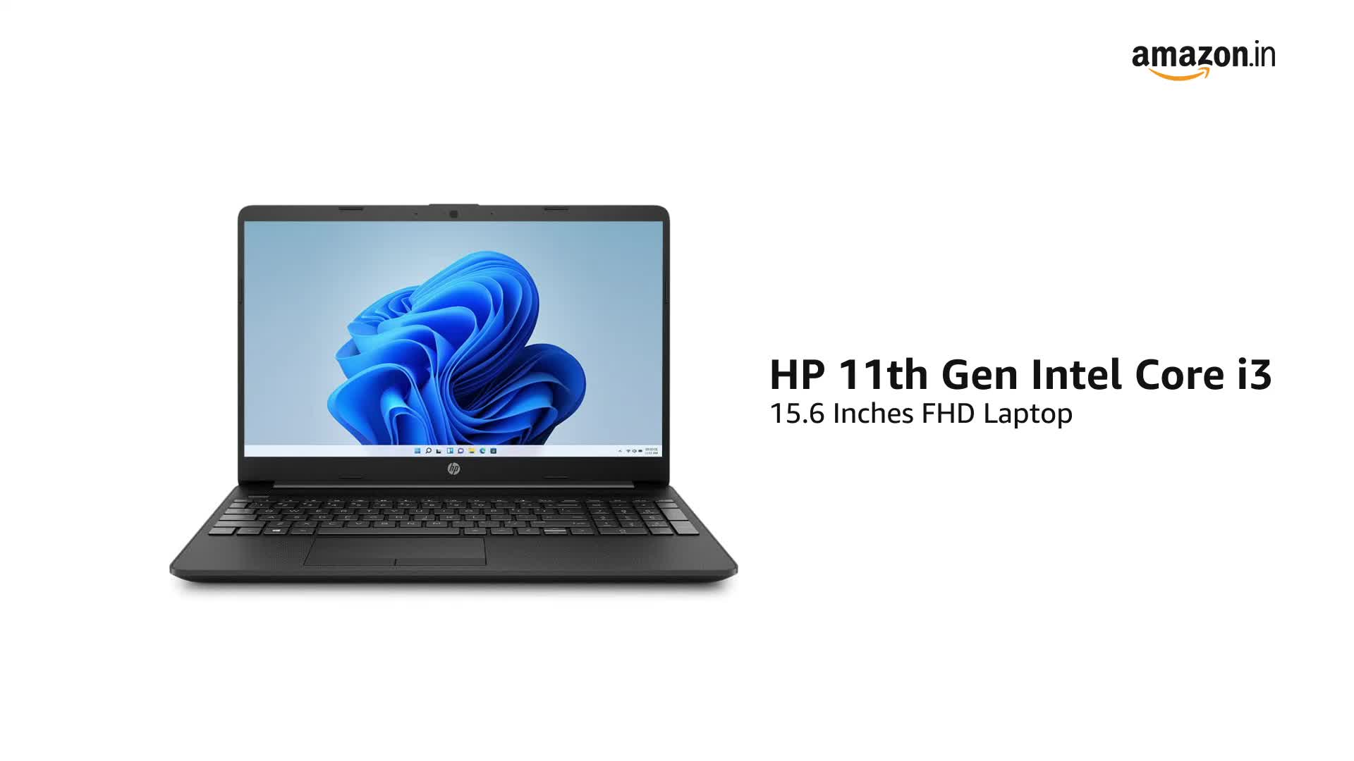 HP 11th Gen Intel Core i3 15.6 inches(39.6cm) FHD Laptop (8GB RAM