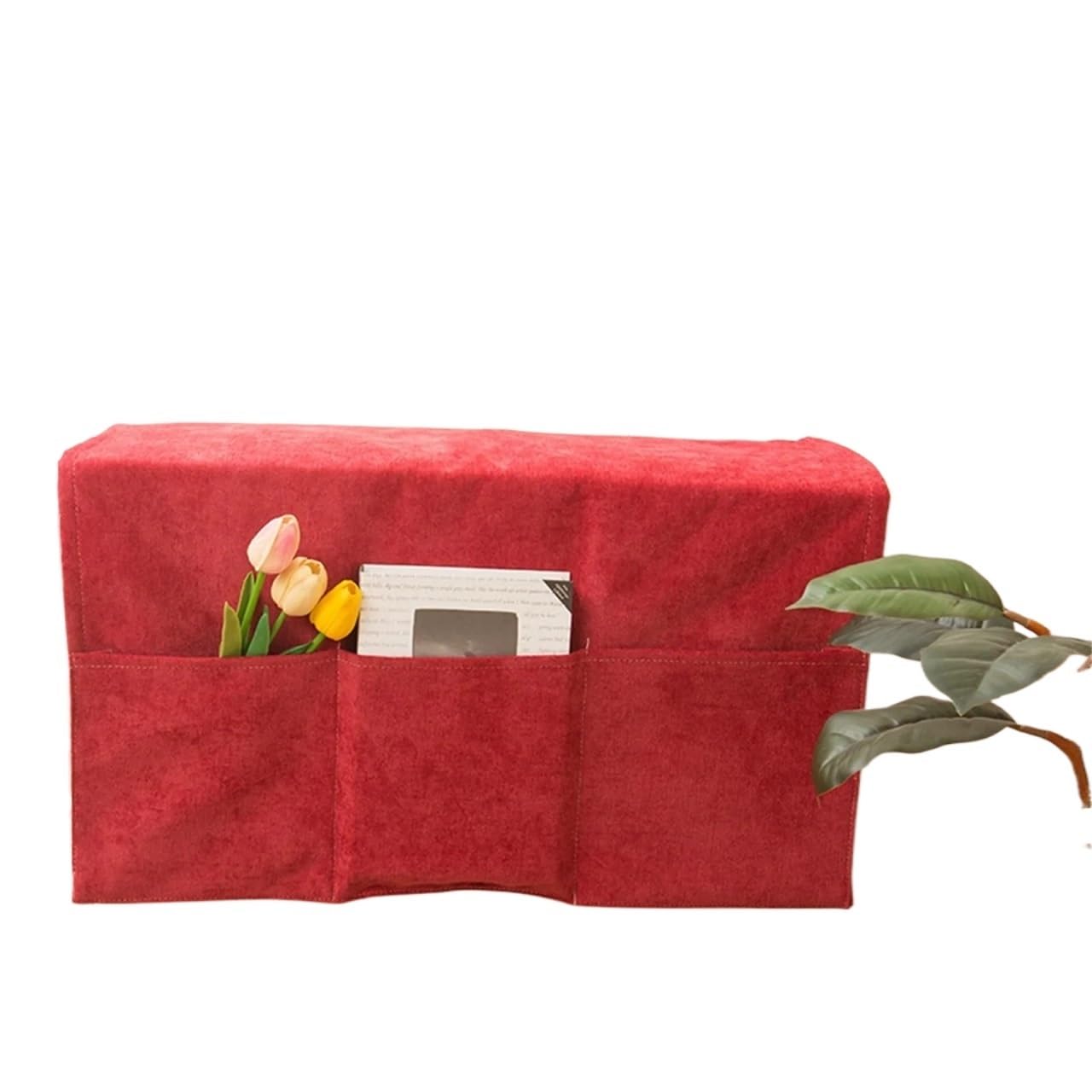 Yangshe Sofa Armrest Organizer Pouch 2-Pack with Side Pockets for Remote Control Storage