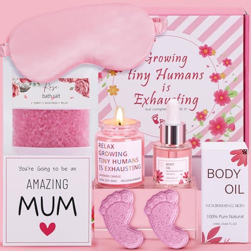 Regalos de baby shower, regalos para mamá, kit de cuidado de mamá nueva, paquete de cuidado de la nueva mamá, regalos para embarazadas para mamá que espera, cesta para mamá nueva regalos para ella,