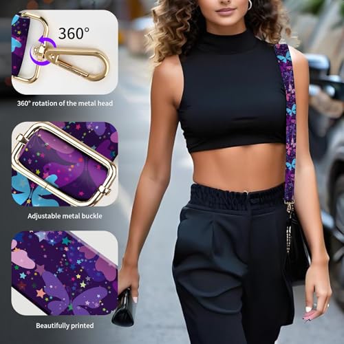 Image of Wide Purse Strap Replacement Crossbody, Funny Shoulder Strap Adjustable, Cute Bag Strap for Women Guitar Purses