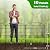 OUSHENG 10 Panels No Dig Decorative Outdoor Garden Fence Fencing with Gate, 23.6ft (L) x 31.5in (H) Rustproof Metal Wire Border Animal Barrier for Dog, Rabbits, Ground Stakes for Yard Patio Decor