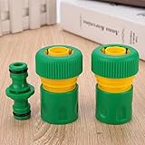 Qiilu Rápido 3 Uds 10 × 8 × 4 3 Uds 3 4 Adaptador de Conector Rápido de Manguera para Herramienta de Reparación de Manguera de Jardín Doméstico