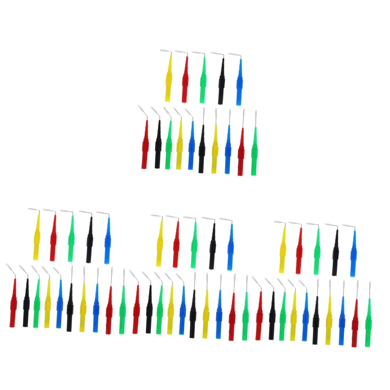 GLEAVI 60pezzi Puntali Test Probes Per Multimetro Kit Di Probe Per Test Elettronici e Automotive Ergonomici Per Misurazioni Precise e Facili Adatti Circuiti e Rilevazione Tensioni