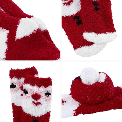 Zando Kids Fuzzy Slipper Socks for Girls2