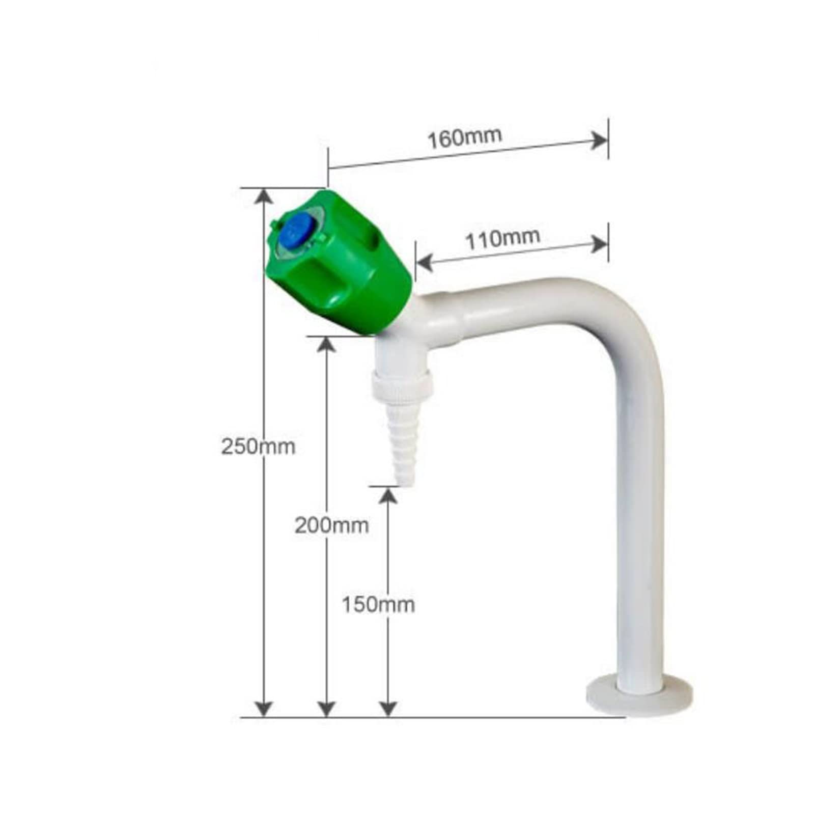 Grifo de Laboratorio - Grifo Monomando de Agua fría para Lavabo - Diseño Duradero para Uso institucional