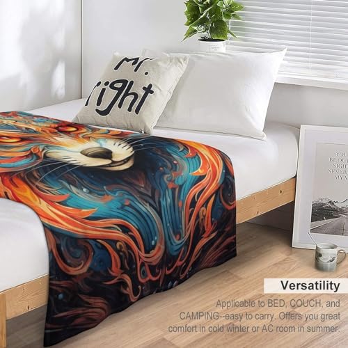 Couverture motif renard 3D, le cadeau idéal pour petits et grands - 7