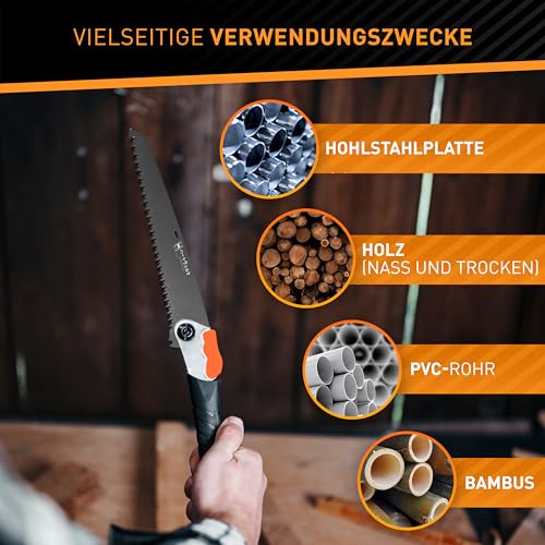 Hardtwerk® Ersatzsägeblatt 210mm für Japansäge ALPHA - Feinsägeblatt aus SK5 Karbonstahl für Astsägen