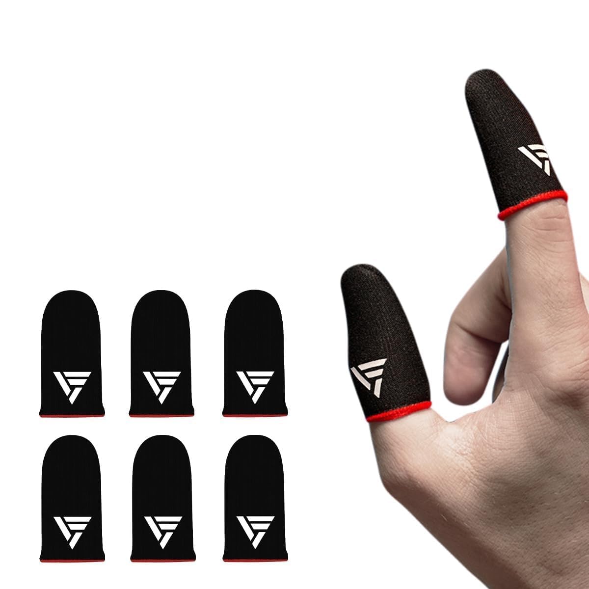 Mobile Gaming Thumb & Finger Sleeves, Anti-Slip Sweat-Proof High Precision Touch-Sensitive for PUBG, BGMI, COD Mobile & Free Fire - Breathable, Washable & Universal Fit (12 Pair)-image-40