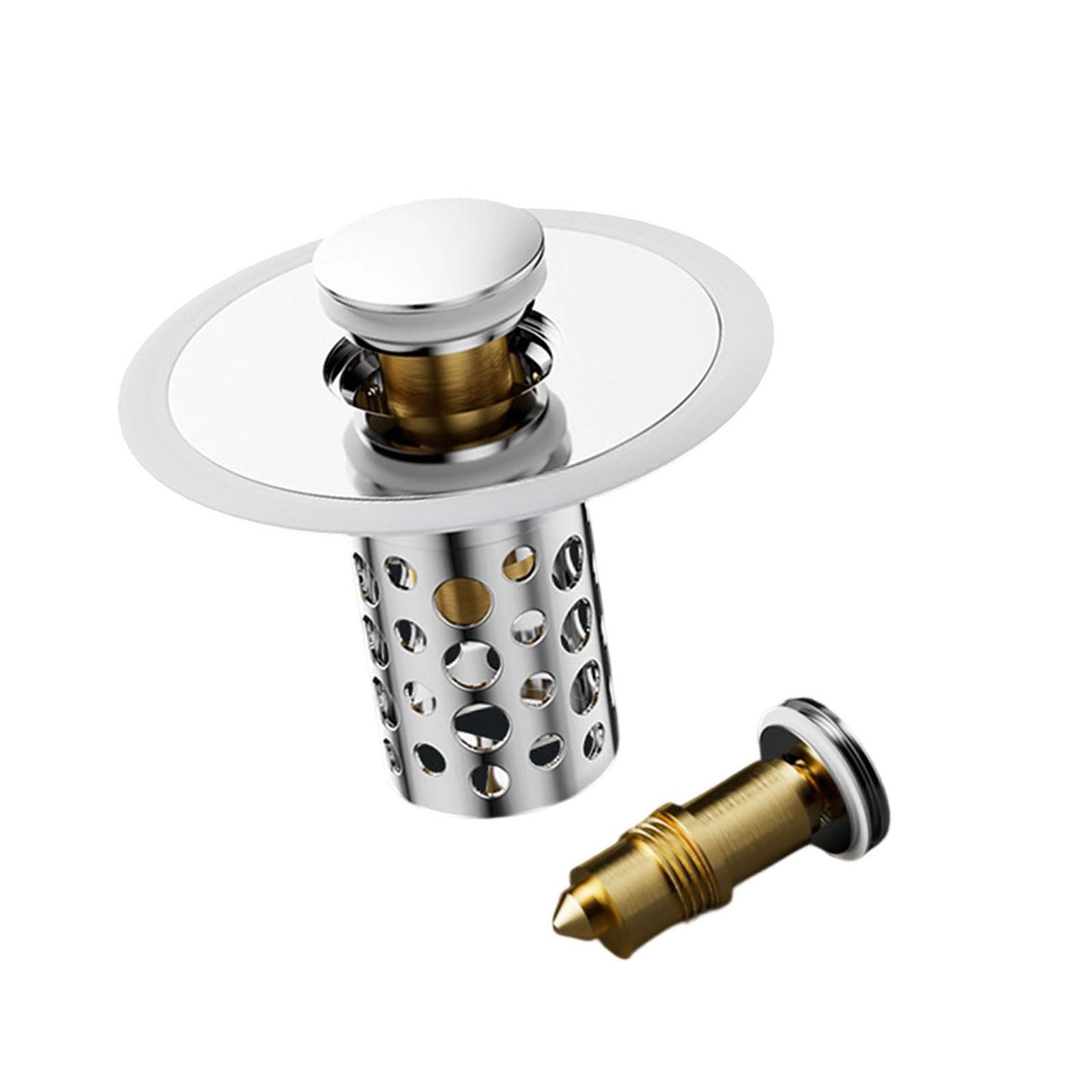 Tsophreniq G Sturdy Bathtubs Drain Stoppers Bounces Designs Efficient Drain Collector Without Clo With 1.25 1.5Inch Releases Bathroom Sink Plugs