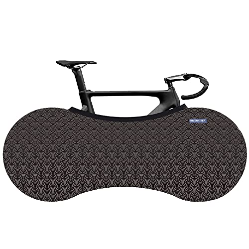 RIVERHIKER Stretchy Bike Wheel Cover, Anti-dust High Elastic Outdoor Indoor Washable Bicycle Protection Storage Bag(Sea Wave)