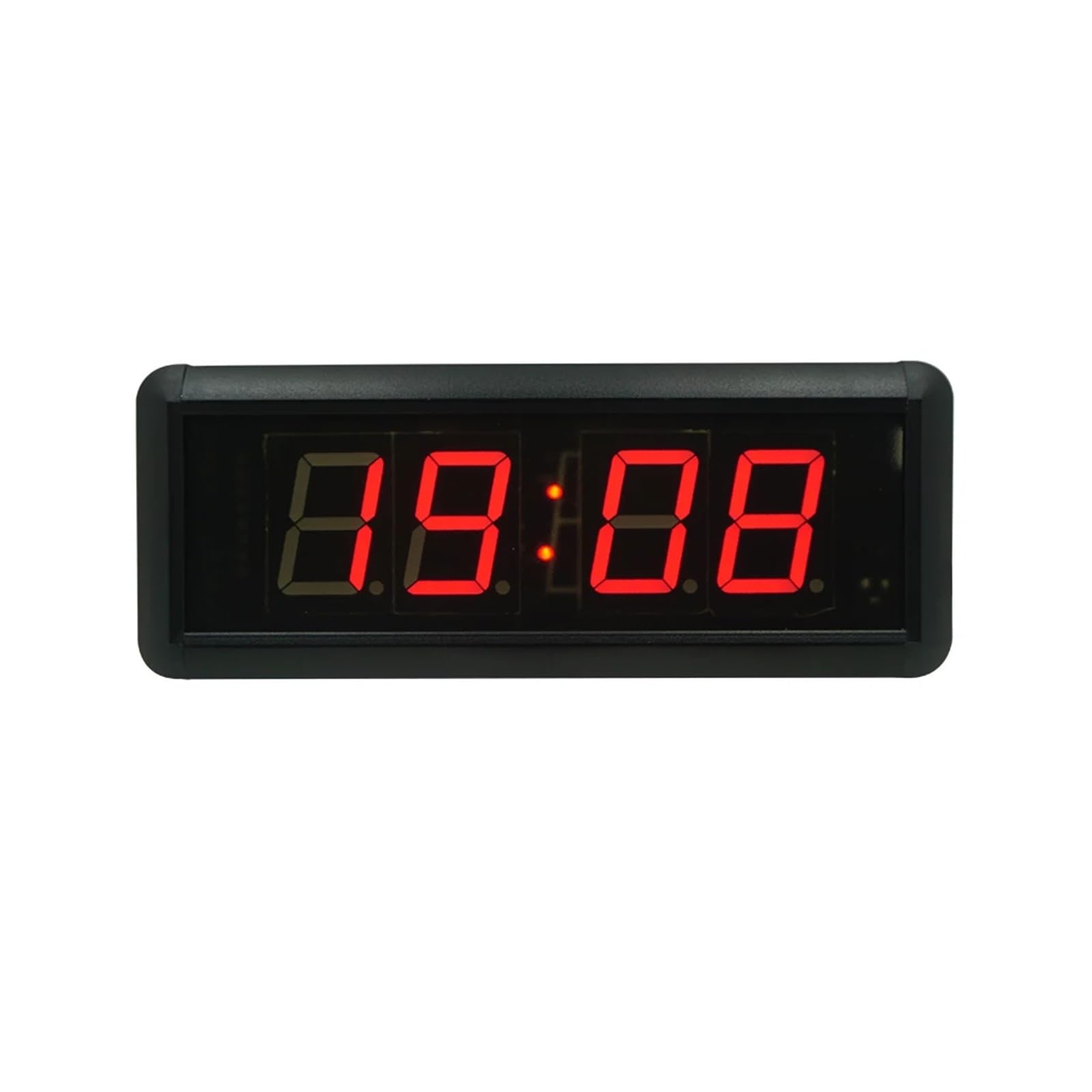 Reloj LED for gimnasio de 1,5 pulgadas, cronómetro con cuenta atrás y Control remoto for deporte, boxeo y Fitness Múltiples modos(With 6CM Button)