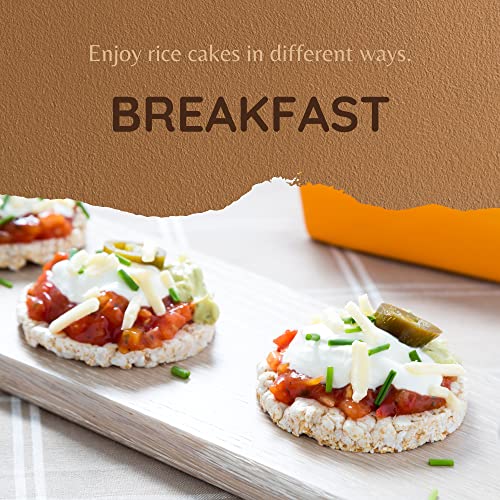 Snacktery Unsalted Rice Cake Rounds - Light & Crunchy Whole Grain Brown Rice Cakes With All Natural Ingredients - Low Calorie, Gluten Free thumb #2