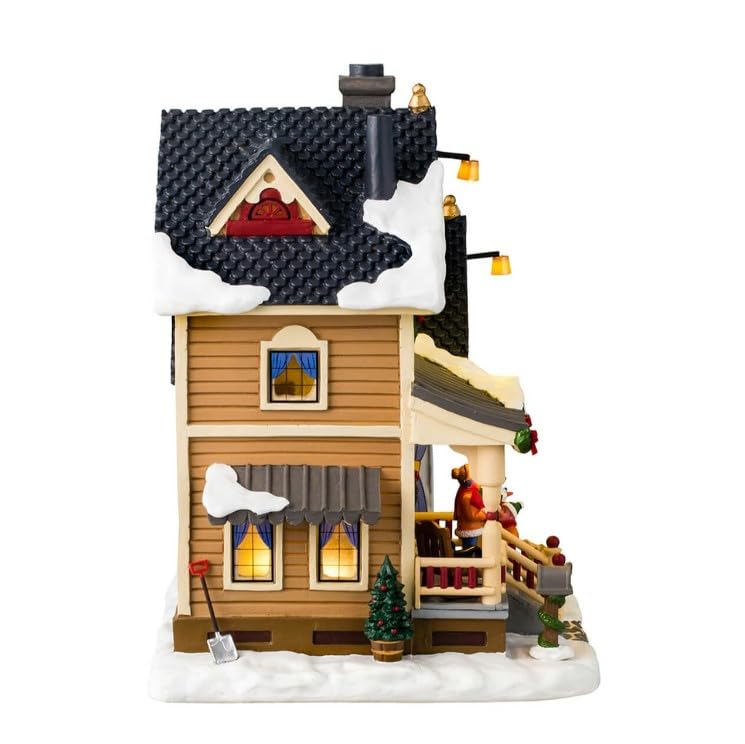 Set 8 Lanterne A Gas Lemax Christmas Village 64500 - Illuminazione Per Villaggio Natalizio, Funzionamento A Batteria 4.5V