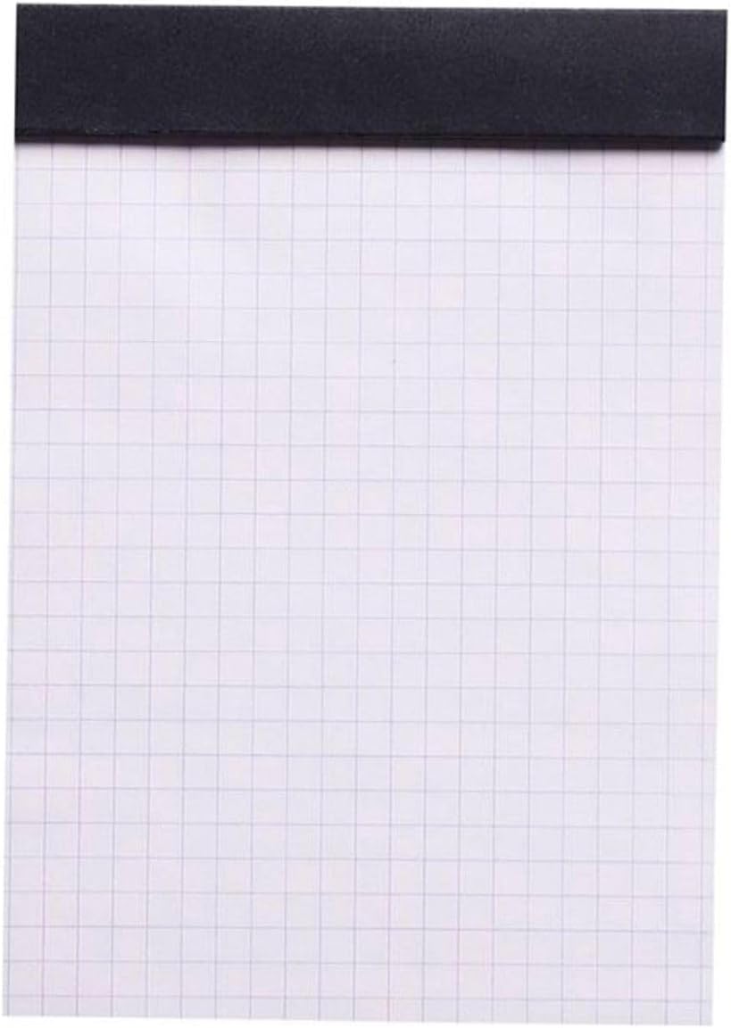 Rhodia 80 Sheet Graph Notepads, 4 by 6", Black