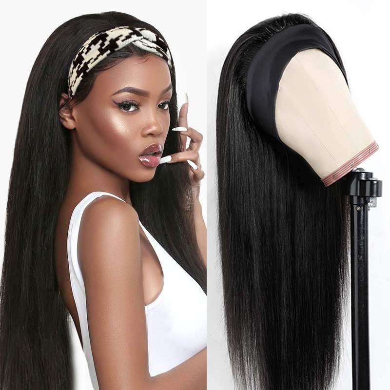 JOEDIR LUX Short Curly Lace Front Wigs Pre Plucked (18 Inch, Headband)