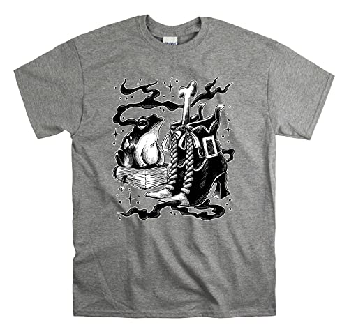 T-shirt Frog Bots Dark Arts gris en taille L idéal pour vos sorties geek