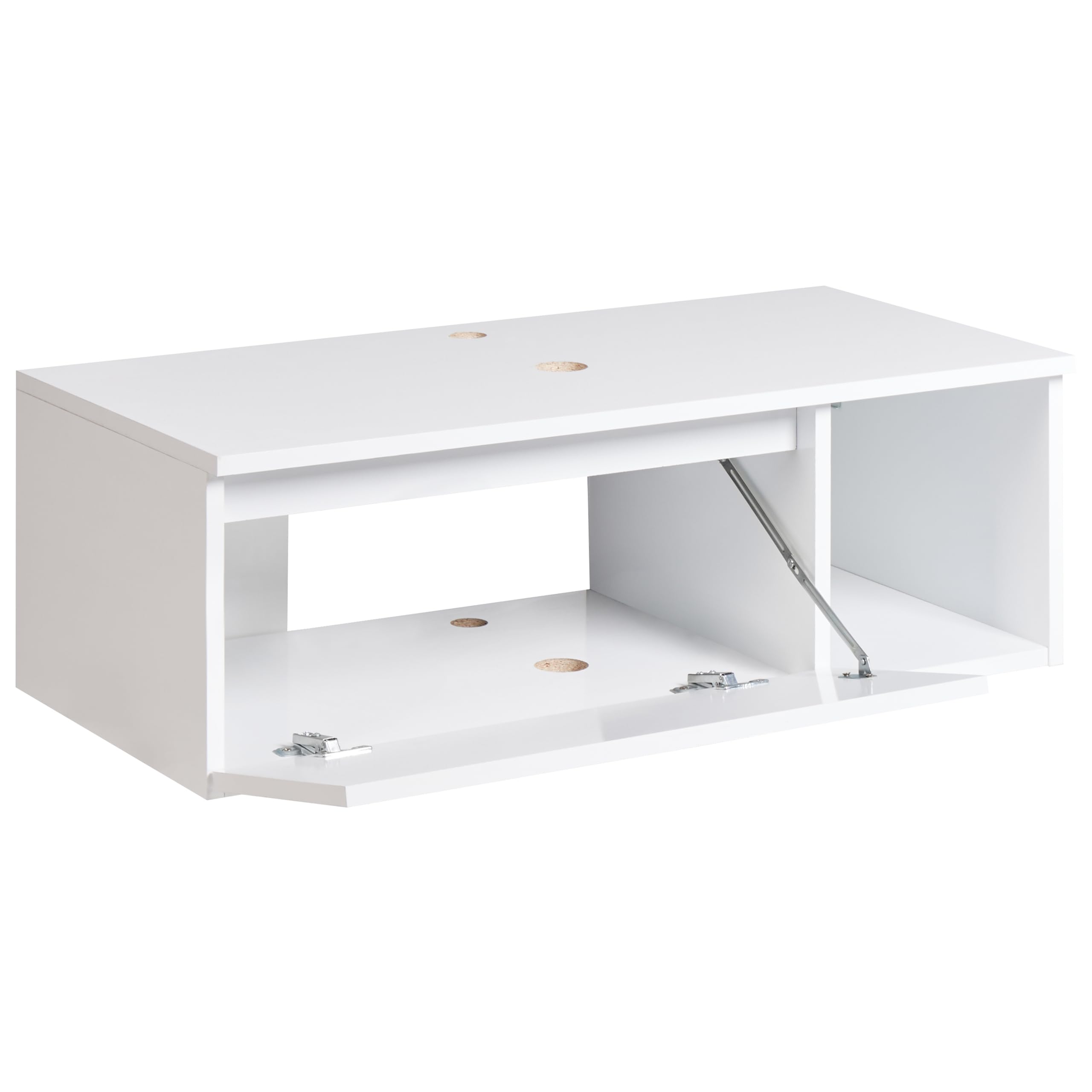 Szafka łazienkowa wisząca ścienna z szufladami dwie szuflady 80 x 40 cm biała Rupanco