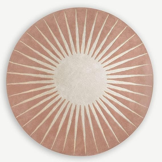 Image of Handmade Pure Woollen Carpet Collection for Hall with 1.0 inch inch Thickness 8 X 8 Feet - Round DGR12