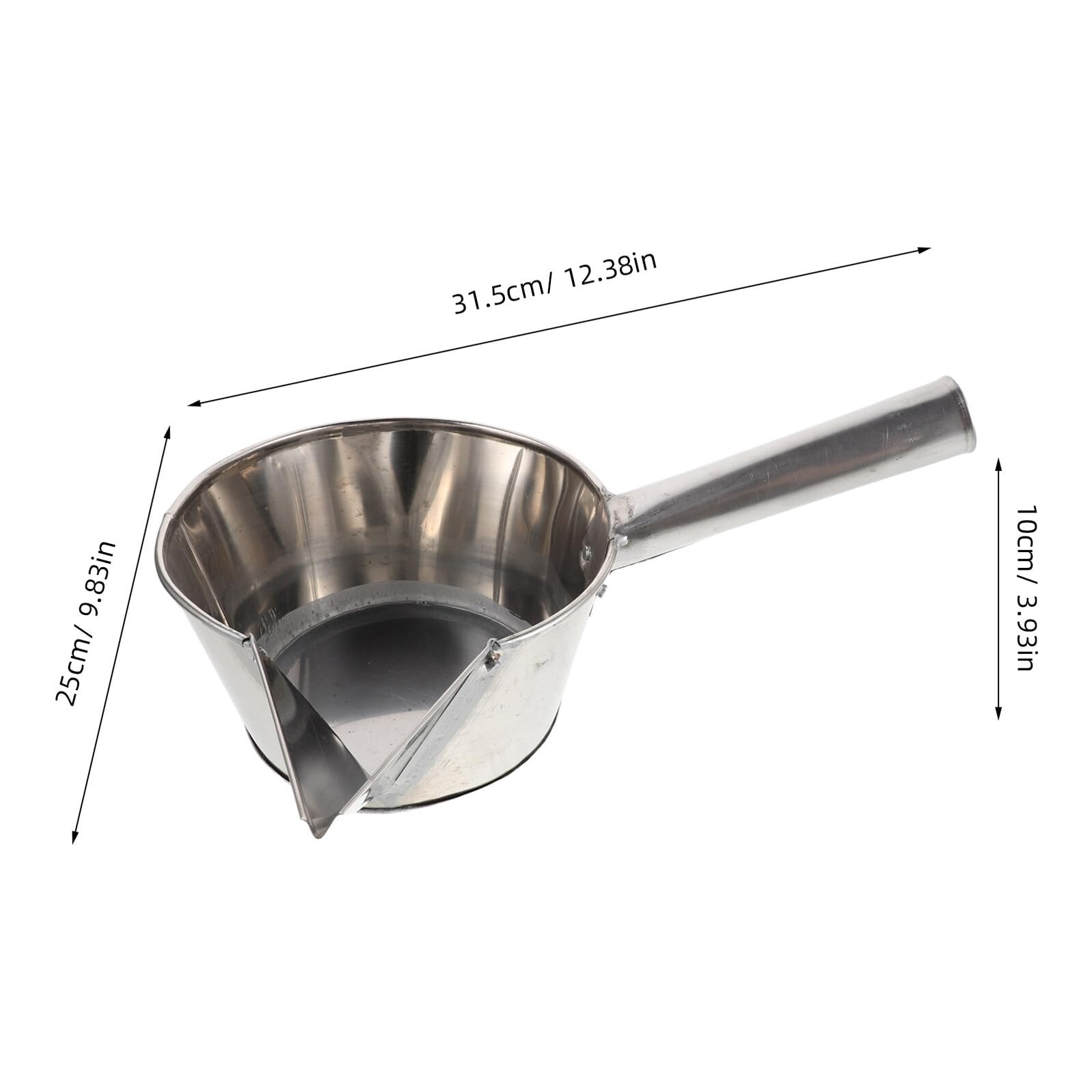 Fugenkelle Verdickte Keramikkelle Verdickte Wasserkelle Gießkelle Keramikschlickerkelle Metallgießkelle Töpferkelle Töpferschlickerwerkzeug Schlickerwasserkelle Silber
