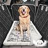Tapete de cama grueso para mascotas para asiento trasero, base mejorada, antideslizante, se adapta al extensor del asiento trasero y la funda del asiento trasero, color mixto premium, cama para perro