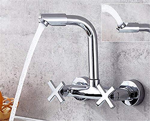 Robinet d'évier de cuisine rotatif pour mur de balcon ou buanderie - 3