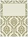 Darice, David Tutera, 25 Piece, Damask Trim Place Cards, Gold and Ivory