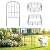 Ticanros 24 Pack Decorative Garden Fence Panels No Dig Fencing, Total 24in (H) x 26ft (L), Rustproof Metal Wire Garden Fence Border, Small Animal Barrier Fence for Dog