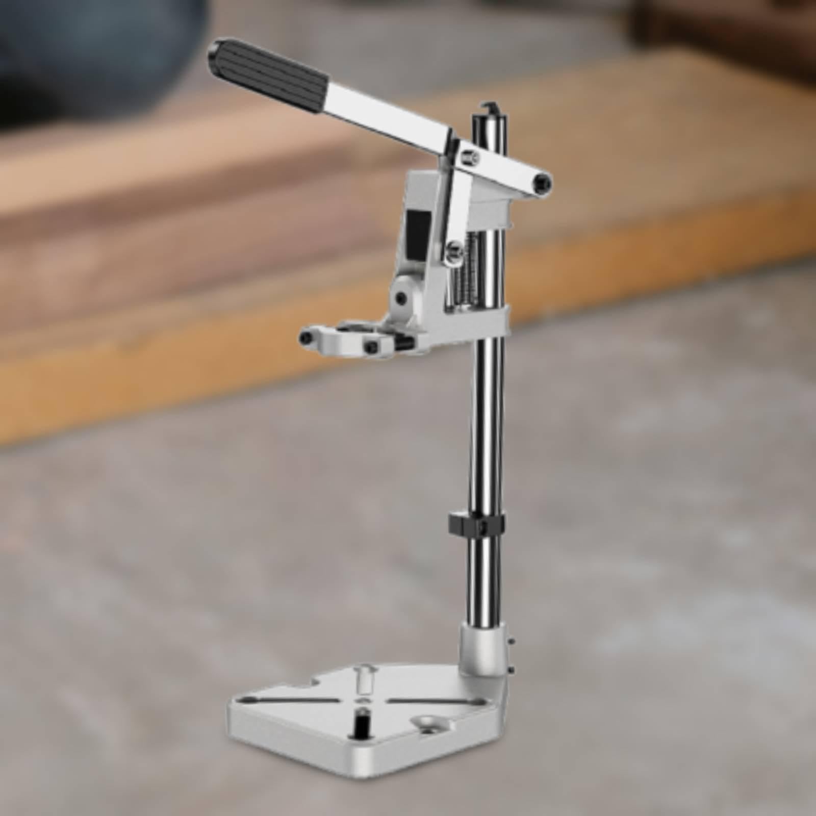 Baoblaze Supporto per trapano a colonna, postazione di lavoro portatile universale regolabile con base in alluminio, intervallo di serraggio 25-60 mm, trapano
