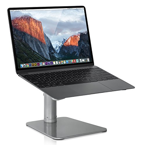 Product Deal Mount-it! Adjustable Height Laptop Stand for MacBook | Ergonomic Laptop Stand Riser | Tilted Laptop Lift for MacBook Air, MacBook Pro and 11-15 inch Laptops