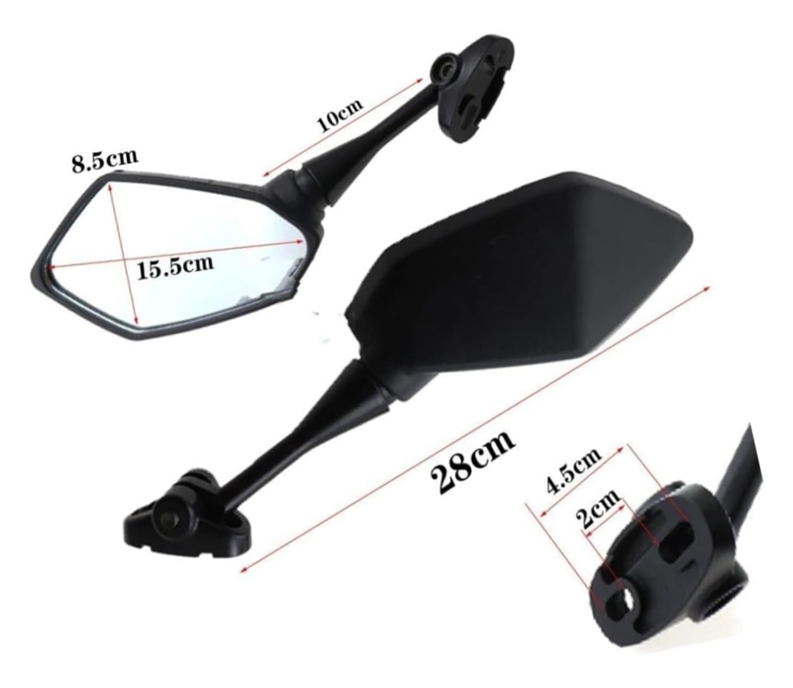 Specchietti retrovisori laterali moto, Gpr125, Rs125, Rsv4r, Rsv4rf