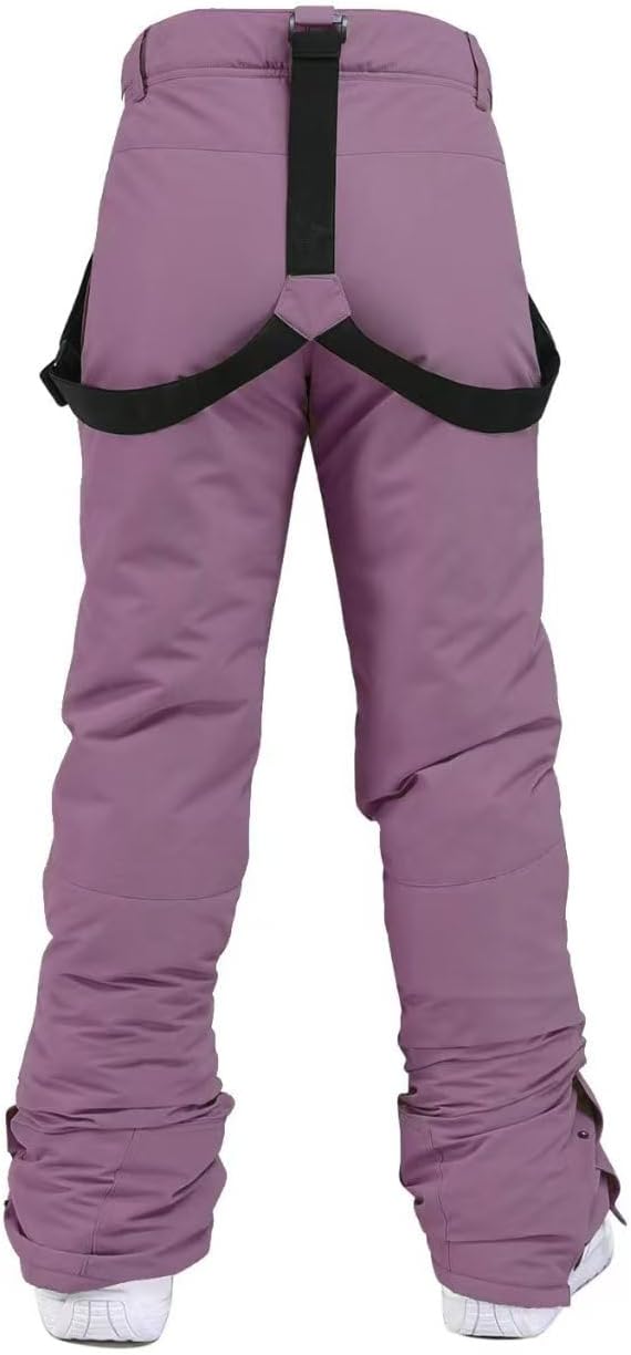 Unisex Ski Waterproof,Windproof,Insulated Snow Pants Adjustable Suspenders Skiing Snowboarding Thick Warm Outdoor Gear