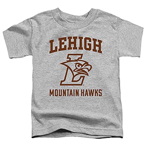 Lehigh University Official One Color Mountain Hawks Unisex Toddler T Shirt,Athletic Heather, 4