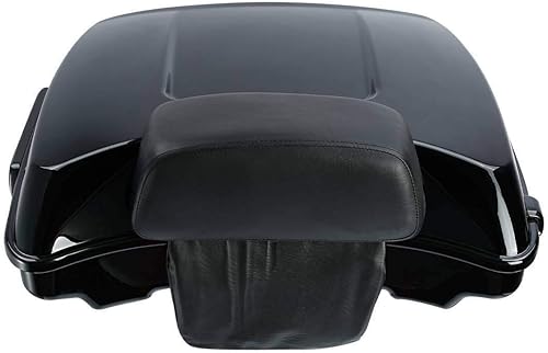 Miniatura 2 de XFMT baúl para motocicleta, para equipaje, 5.5 pulgadas de profundidad, color negro