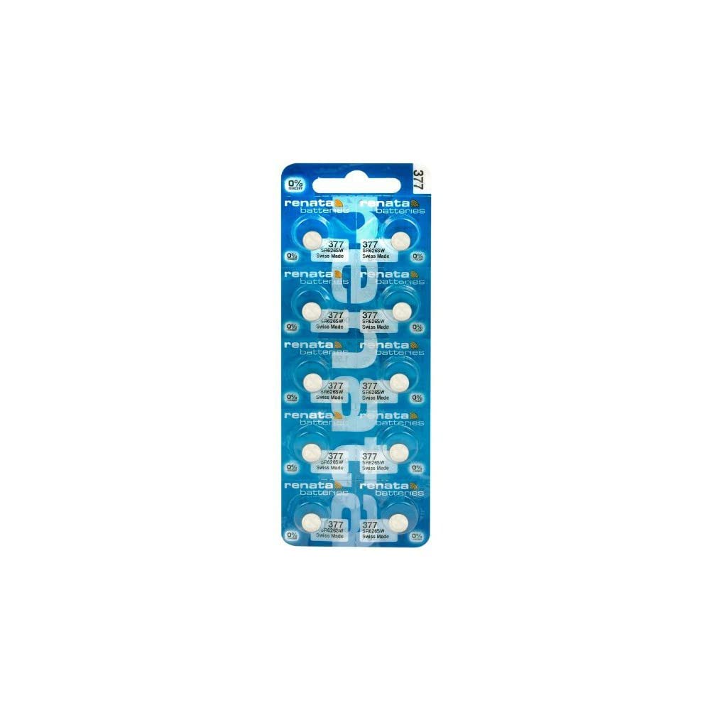Renata 377/376 / SR 626 SW / G4 1.55V Alkaline Uhr Knopfzelle - 10x Blisters