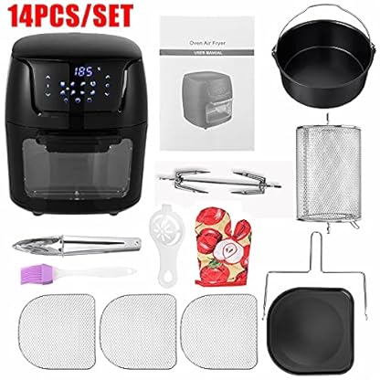 Luftfritteuse, elektrisch, Touch Digital Airfryer, Röster, großer Herd, 12 l, ersetzt die Fritteuse (Farbe: Typ A, Größe: 12 l) (Typ A 12 l) (Typ B 12 l) – Bild 6