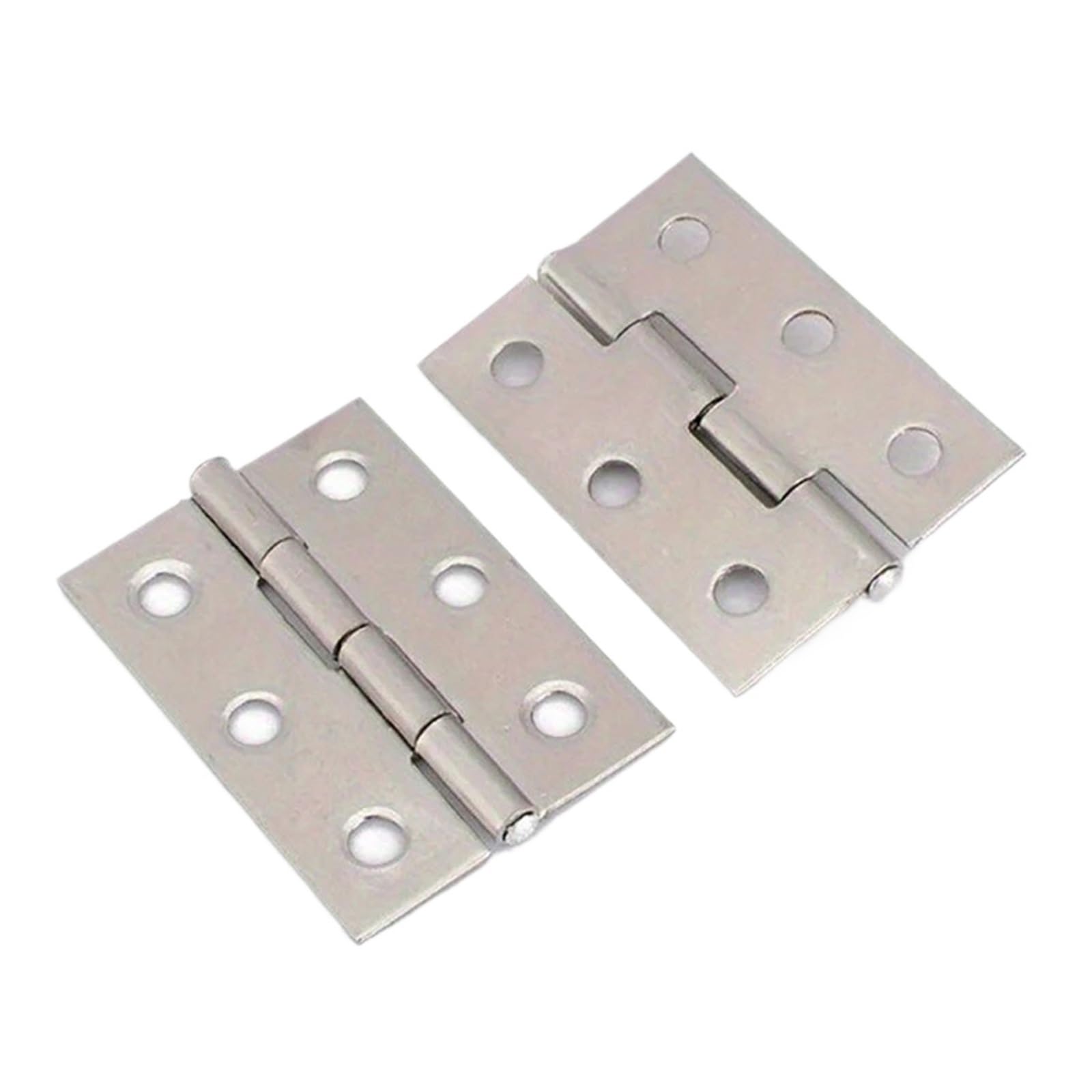 Huwoyg A1 10Pcs Stainless Steel Door Hinges Cabinet Doors Windows Wooden Box Flat Hinge Home Furniture Hardware Accessories For Gate(A1)