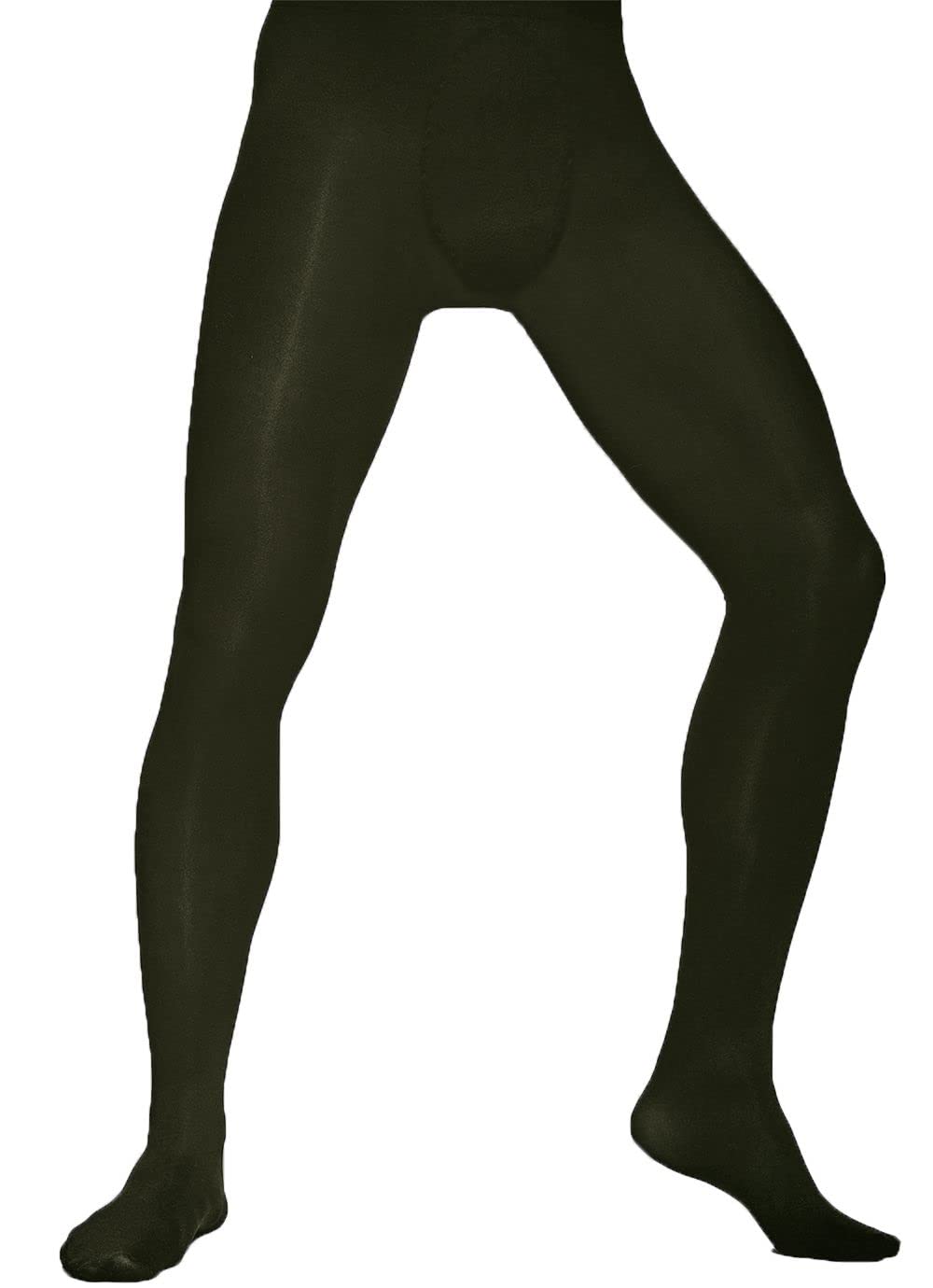 Aurellie Men's Olive Opaque Everyday Footed Tights Rocky 60 Denier