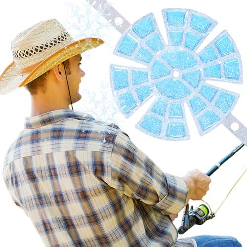 帽子 保冷剤 頭 冷やす グッズ ヘッドクール 帽子 保冷剤 クールパッド 頭 アイスパッド 【 PCM 28度で自然氷結】 熱中症対策 アイスキャップマット 冷却グッズ 頭 持続冷感 ひんやり 大人用 子供用 (ブルー)