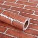 Lependor 17.71" X 118" Decorative Wallpaper Self-Adhesive Wallpaper Red Brick Printed Stick Paper Easy to Apply Peel and Stick Wallpaper - 17.71" x 9.8ft