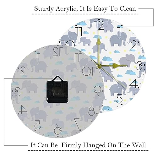 Horloges murales de 25,4 cm à piles pour une lecture claire à l'école - 4