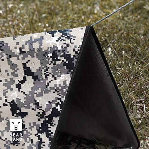 Bearhard 3.0 Heavy Duty Emergency Blanket, Emergency Tarp, Insulated Blanket, Thermal Waterproof Survival Space Blanket for Hiking, Camping, Camo