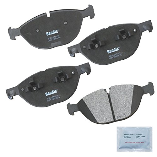 Bendix Priority1 CFM1381 Semi-Metallic Front Brake Pads for BMW X5 2018-2011, X6 2013-2008, X6 2016-2015, X6 2019-2018