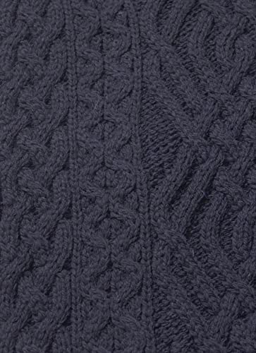 Image of Aran Crafts Irish Women's Cable Knit Side Zip Wool Jacket (Z4630)