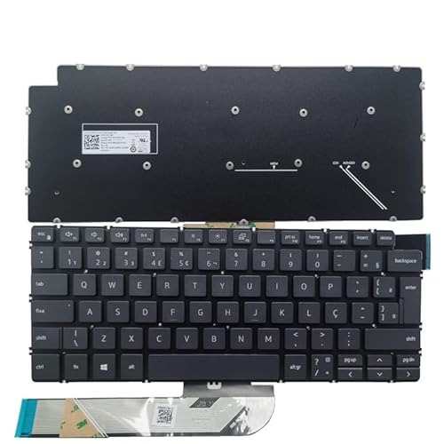 Inspiron 14 5490 5494 P42E P83F 5493 5498 7490 7491 ロシア語/米国/ラテン語/スペイン語/ブラジル語ノートパソコンキーボード(Black BR No backlit)
