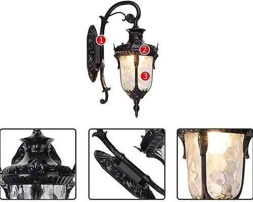 Miniatura 3 de Lámpara moderna de montaje en pared, iluminación exterior europea, lámpara de pared para jardín, impermeable, decoración industrial, lámparas